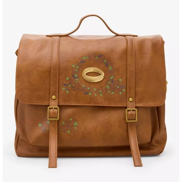 Her Universe The Lord Of The Rings One Ring Leaves Messenger Bag and Wallet NWT - Picture 2 of 11